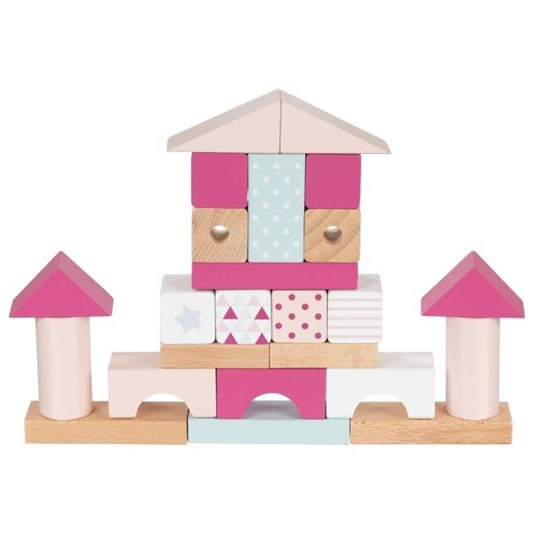 Klocki bukowe różowe 50 szt. Klocki bukowe różowe 50 szt.