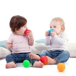 Piłki sensoryczne buźki 6 sztuk