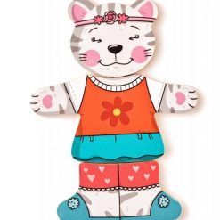 Puzzle kotek do ubierania