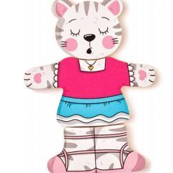 Puzzle kotek do ubierania