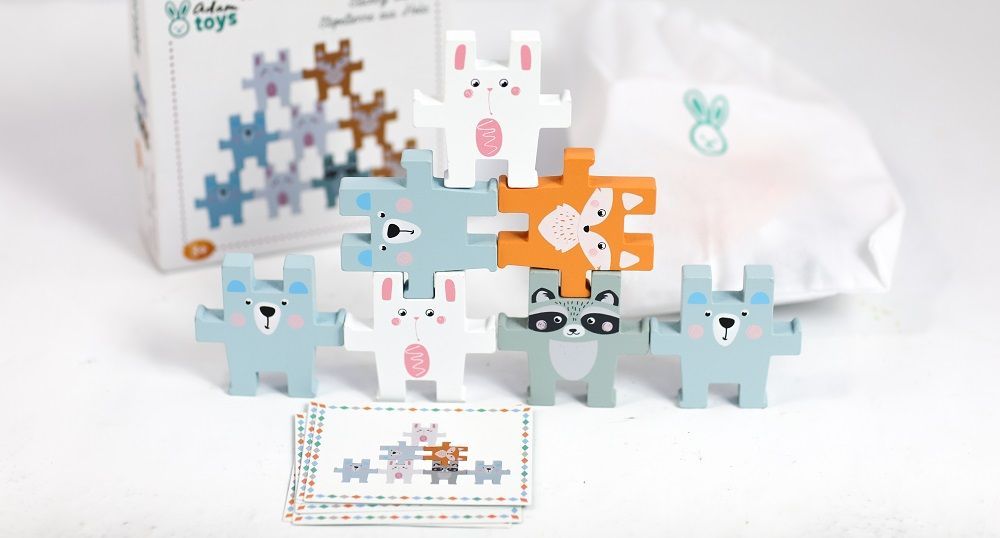 Układanka piramida zwierząt Układanka piramida zwierząt