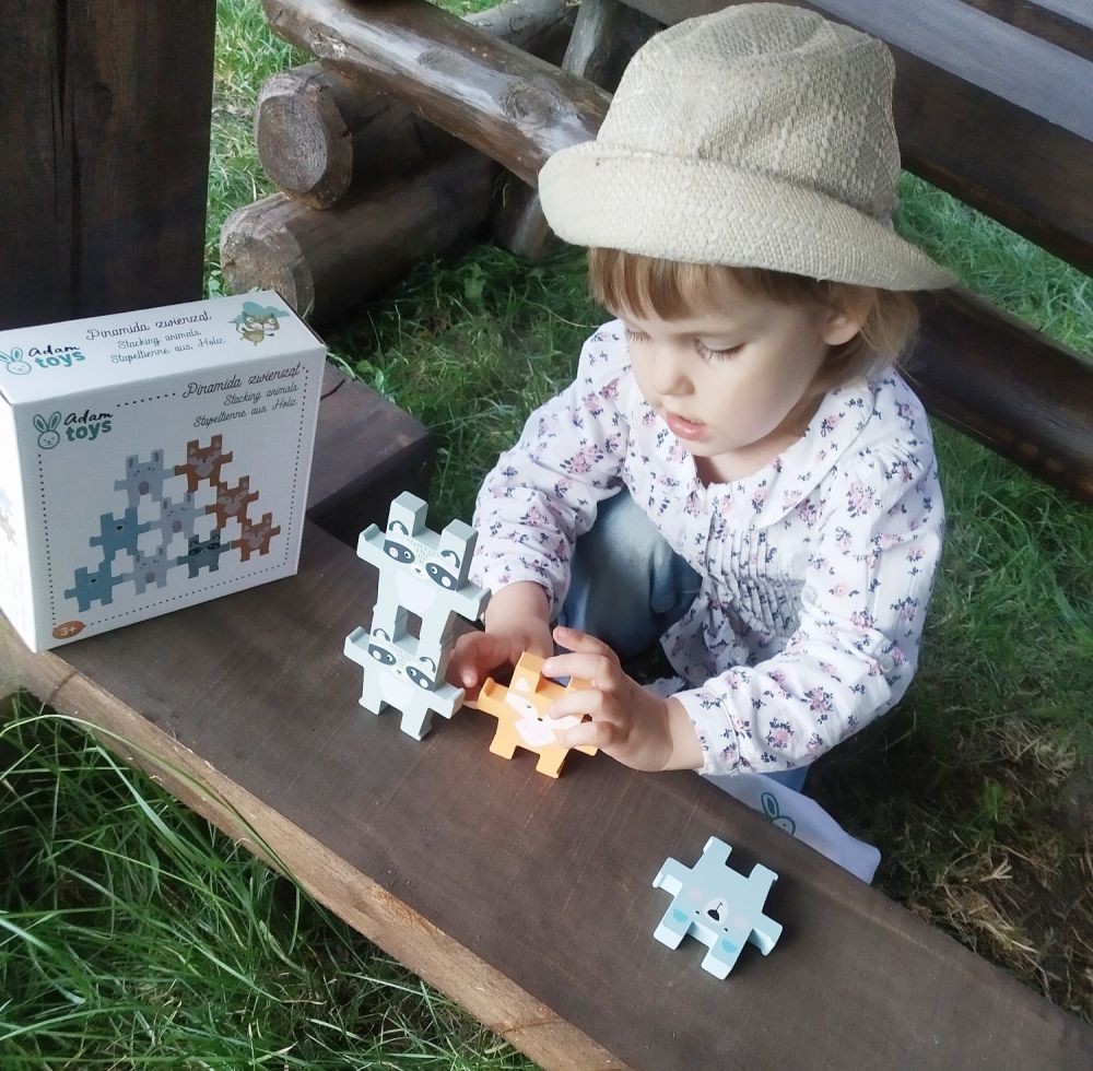 Układanka piramida zwierząt Układanka piramida zwierząt