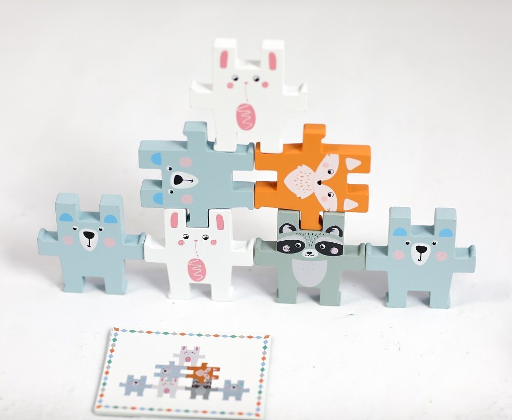 Układanka piramida zwierząt Układanka piramida zwierząt