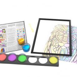 Zrób swój obraz z ciastoliny Lew