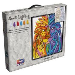 Zrób swój obraz z ciastoliny Lew