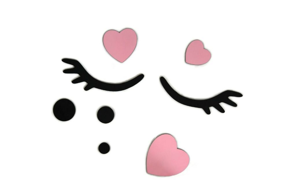 Dekoracja oczka z serduszkami Dekoracja oczka z serduszkami