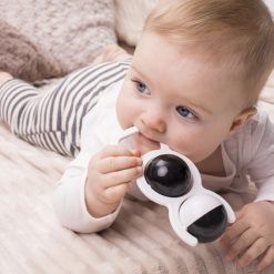 Grzechotka czarno-biała dwie kule