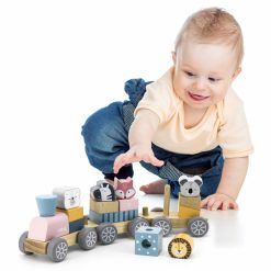 Kolejka z wagonikami do ciągnięcia