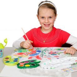 Farby 12 Kolorów Plus Biała i Pędzle