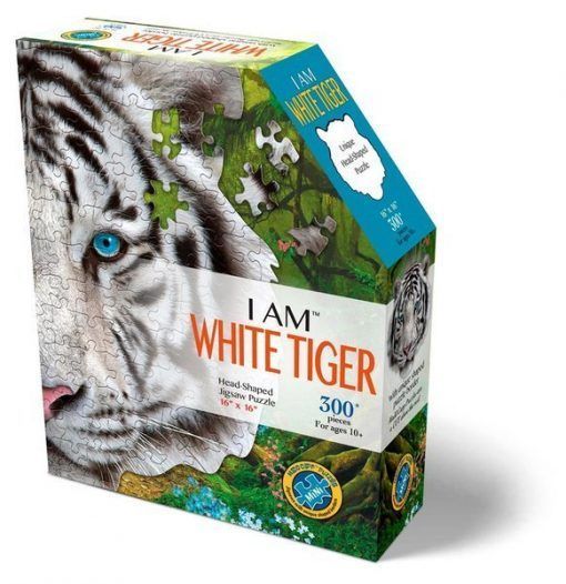 Puzzle konturowe I AM - Biały tygrys 300 el.