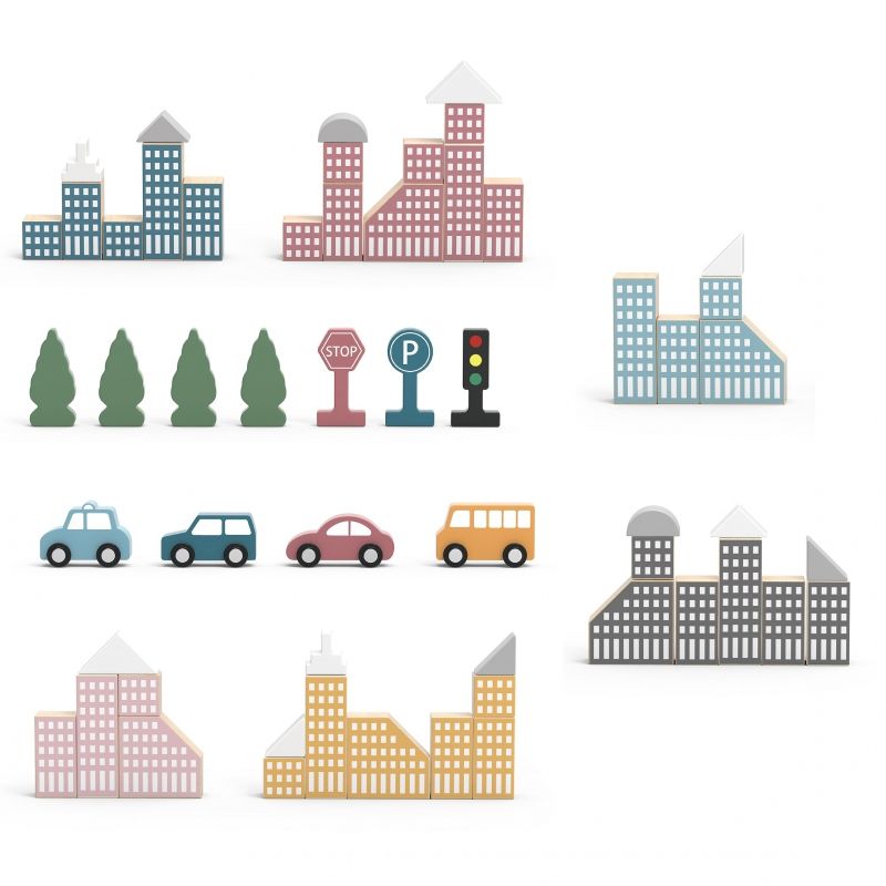 Makieta z Klockami Miasto 56 el. Makieta z Klockami Miasto 56 el.