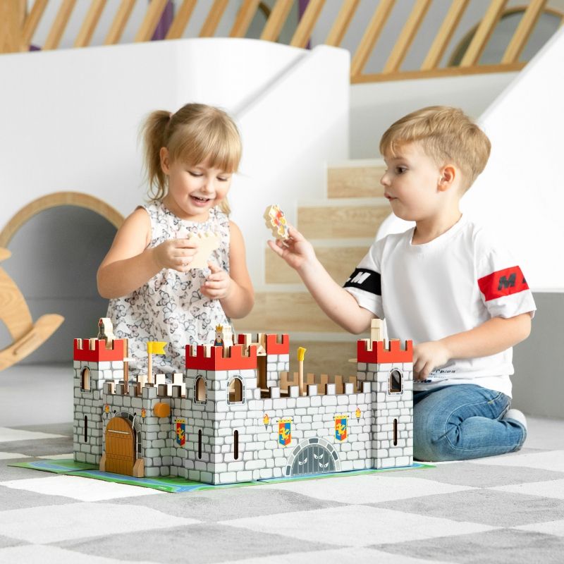 Zamek Drewniany Figurki Zamek Drewniany Figurki