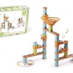 Bambusowy kulodrom/tor kulkowy pastel 98 elem. z melodią Bamboo Planet Geo Kids/Navir/DAM