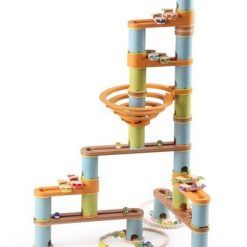 Bambusowy kulodrom/tor kulkowy pastel 98 elem. z melodią Bamboo Planet Geo Kids/Navir/DAM