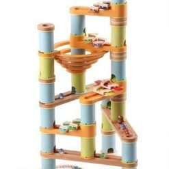 Bambusowy kulodrom/tor kulkowy pastel 98 elem. z melodią Bamboo Planet Geo Kids/Navir/DAM