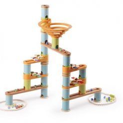 Bambusowy kulodrom/tor kulkowy pastel 98 elem. z melodią Bamboo Planet Geo Kids/Navir/DAM