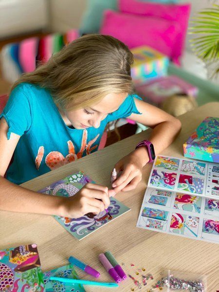 Zestaw artystyczny brokat Syrenki Zestaw artystyczny brokat Syrenki