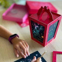 Zestaw kreatywny zdrapka Lampion