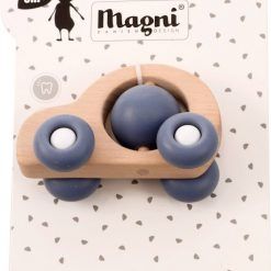 Autko do rączki z kulkami niebieski