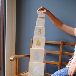 Drewniane kubeczki dla dzieci