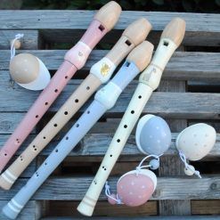 Drewniany flet motyw Arki Noego