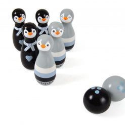 Kręgle drewniane wesołe pingwinki
