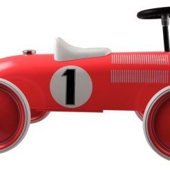 Metalowy czerwony jeździk