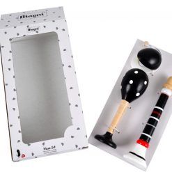 Mini zestaw muzyczny czarno-biały