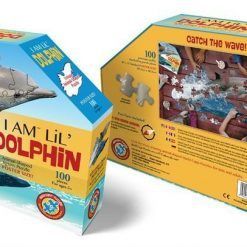 Puzzle konturowe I AM – Delfin 100 el.