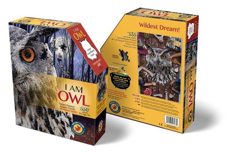 Puzzle konturowe I AM - Sowa 550 el. Puzzle konturowe I AM - Sowa 550 el.