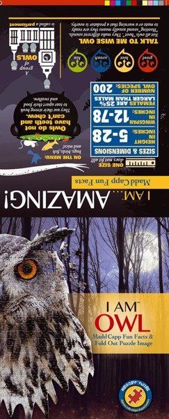 Puzzle konturowe I AM - Sowa 550 el. Puzzle konturowe I AM - Sowa 550 el.