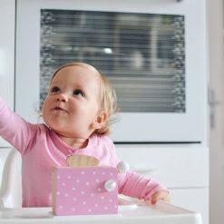 Różowy tester drewniany