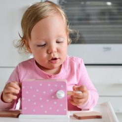 Różowy tester drewniany