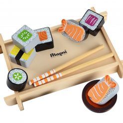 Sushi drewniane jedzenie