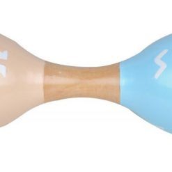 Zestaw muzyczny niebieski drewniany