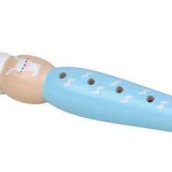 Zestaw muzyczny niebieski drewniany